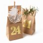 Preview: Adventskalender Zahlen + Sterne 2,5 bis 20 cm Aufkleber - Farbwahl